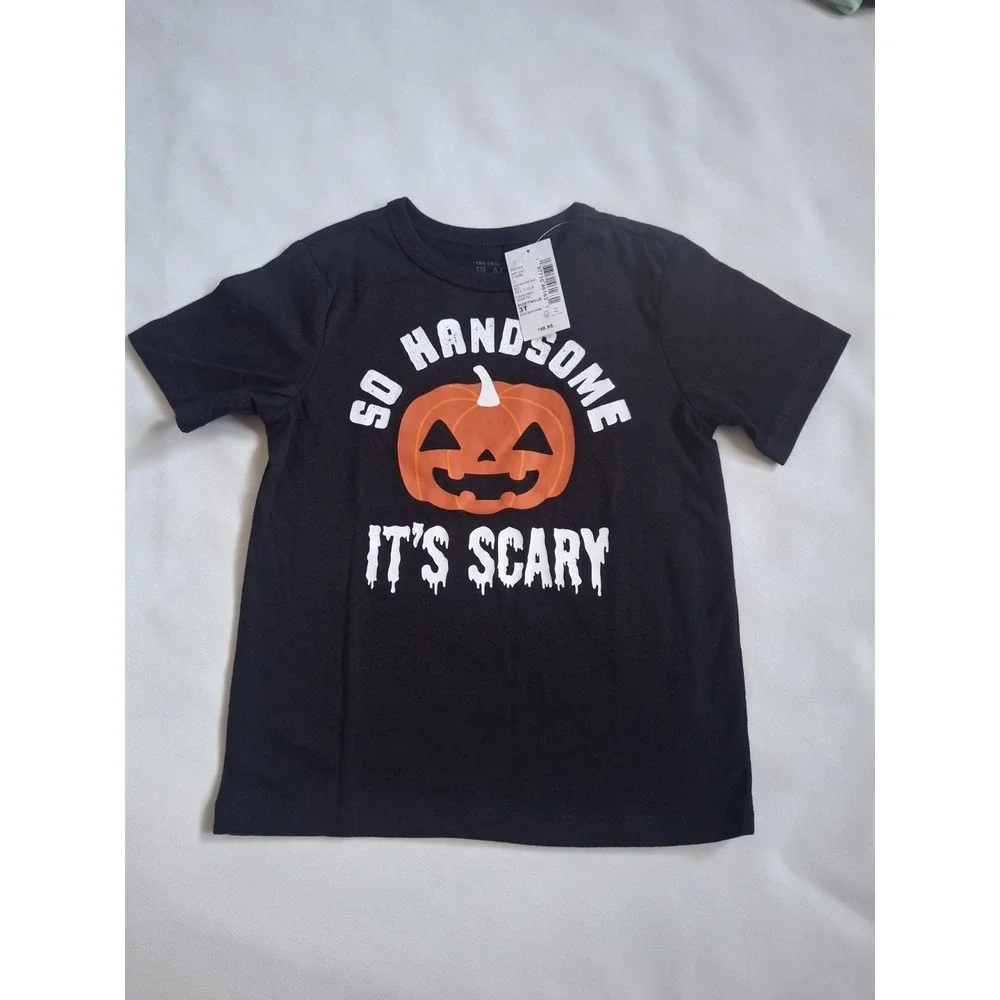 The Children's Place Halloween T-shirt Kids ‎ black 3T